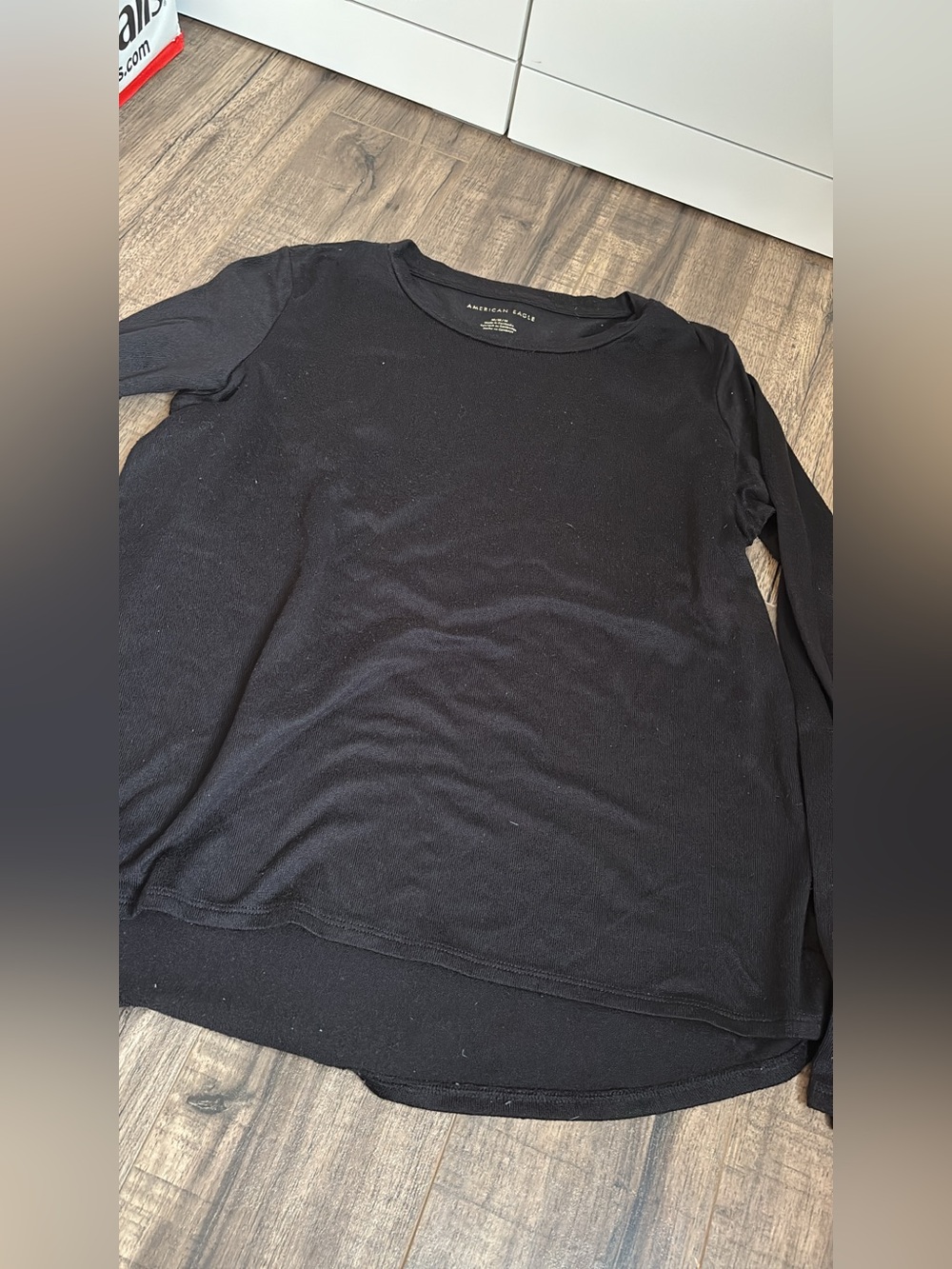 American Eagle Outfitters Black Long Sleeve Tee